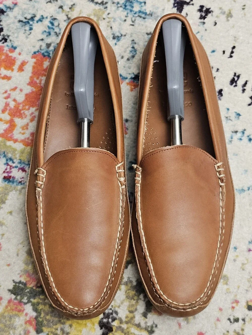 Allen Edmonds Interstate 90 Mens Shoes Size 15 Brown Leather Loafer Slip On